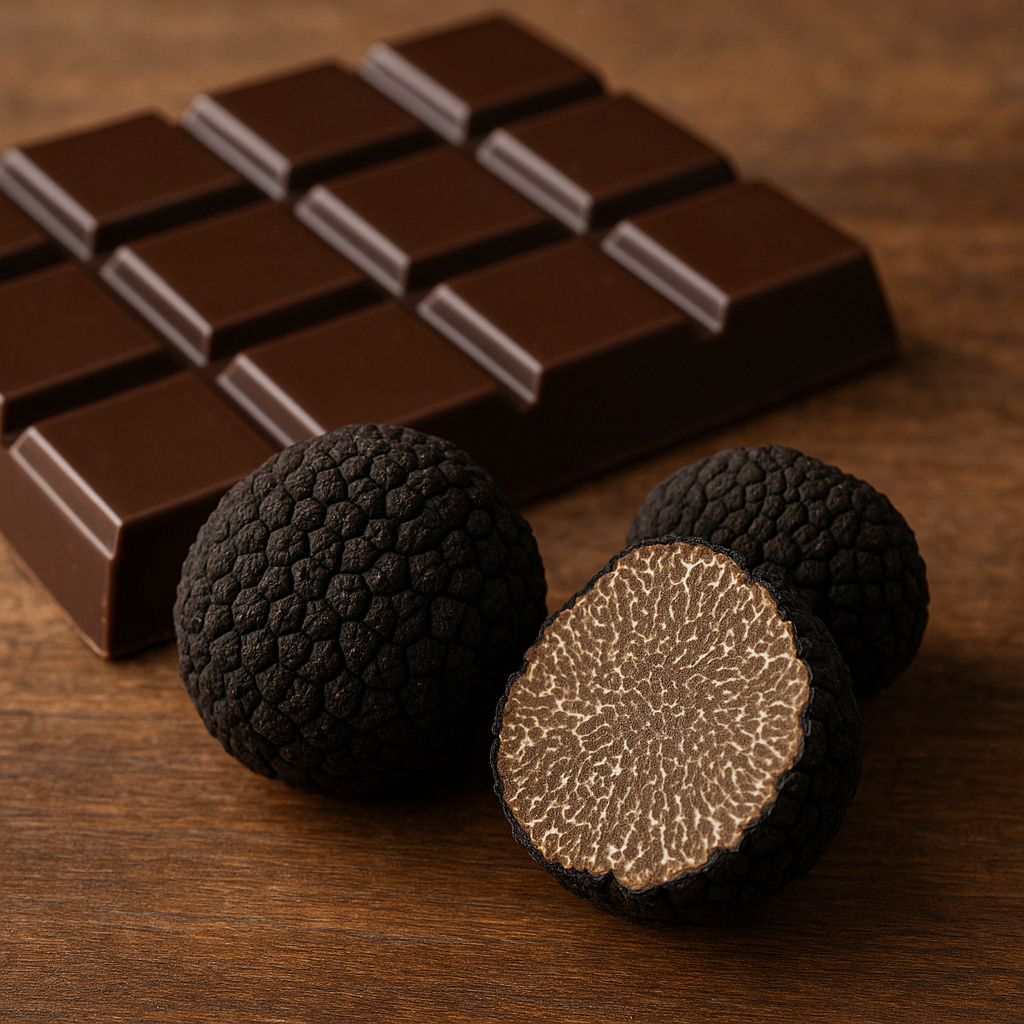 Shokorico chocolate e trufas pretas